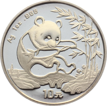 China 10 Yuan 1994 Silber Panda - 1 Unze Feinsilber